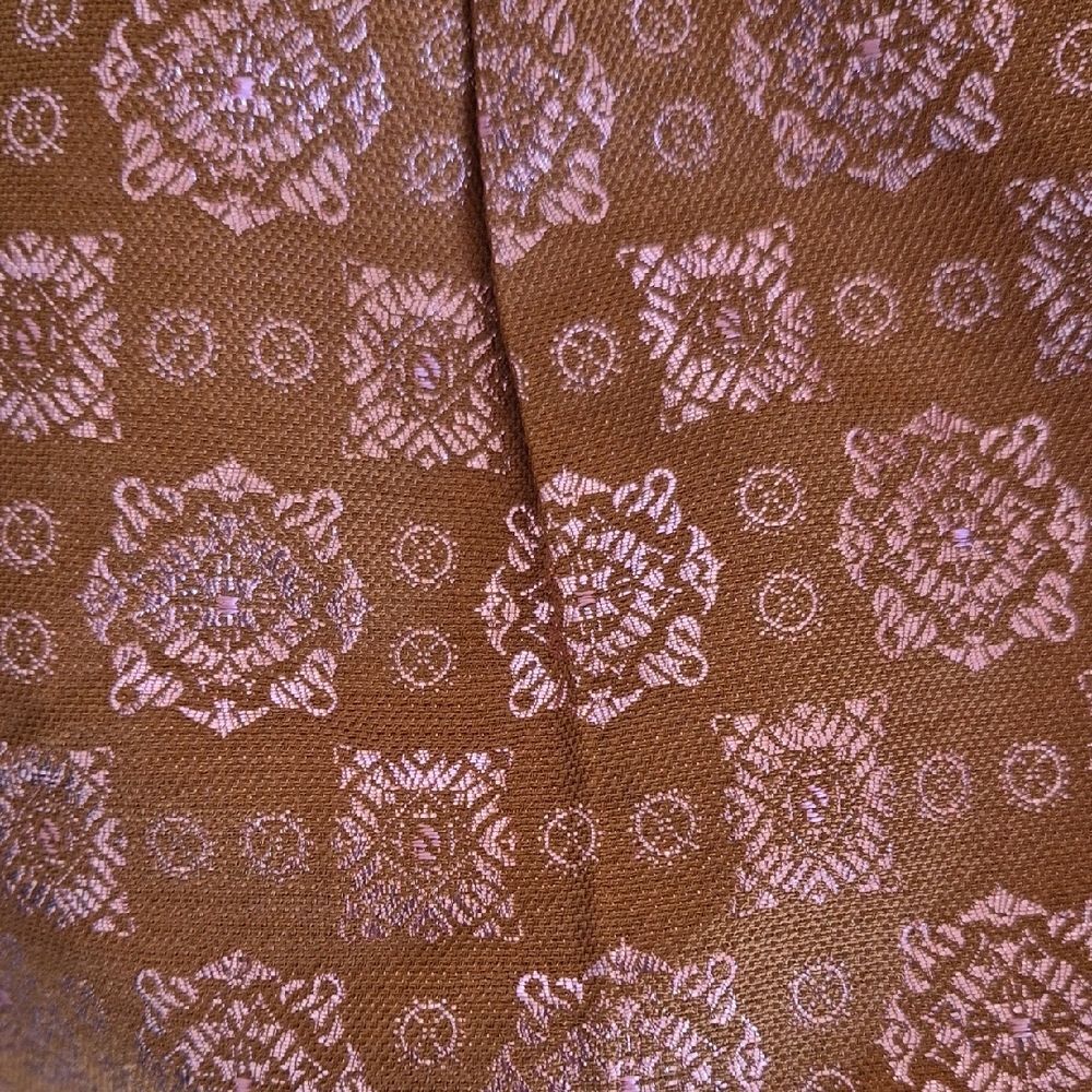 J. Crew Copper & Pink Silk & Metallic Mini Skirt with Pockets - Picture 4 of 8